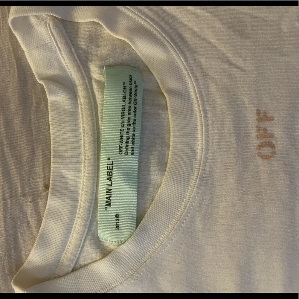 Woman off-white shirt